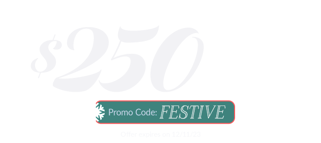 $250 off with code FESTIVE