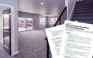 Prepare your home for a home inspection with this checklist - image of checklist over an empty home